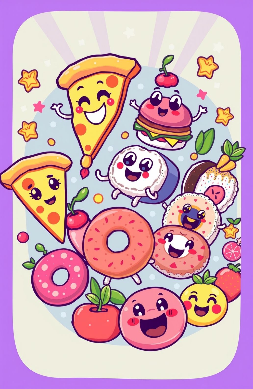 Cartoon Food Wallpaper