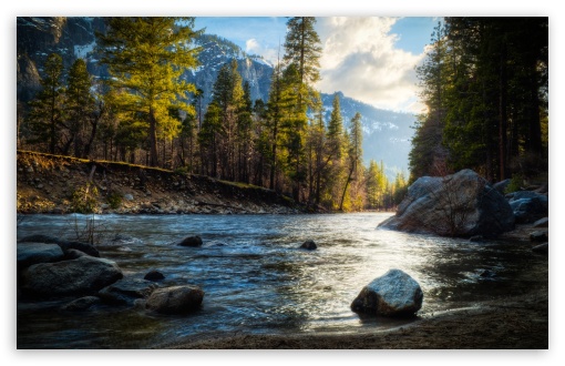 Mountain Stream HDr HD Wallpaper For Standard Fullscreen Uxga