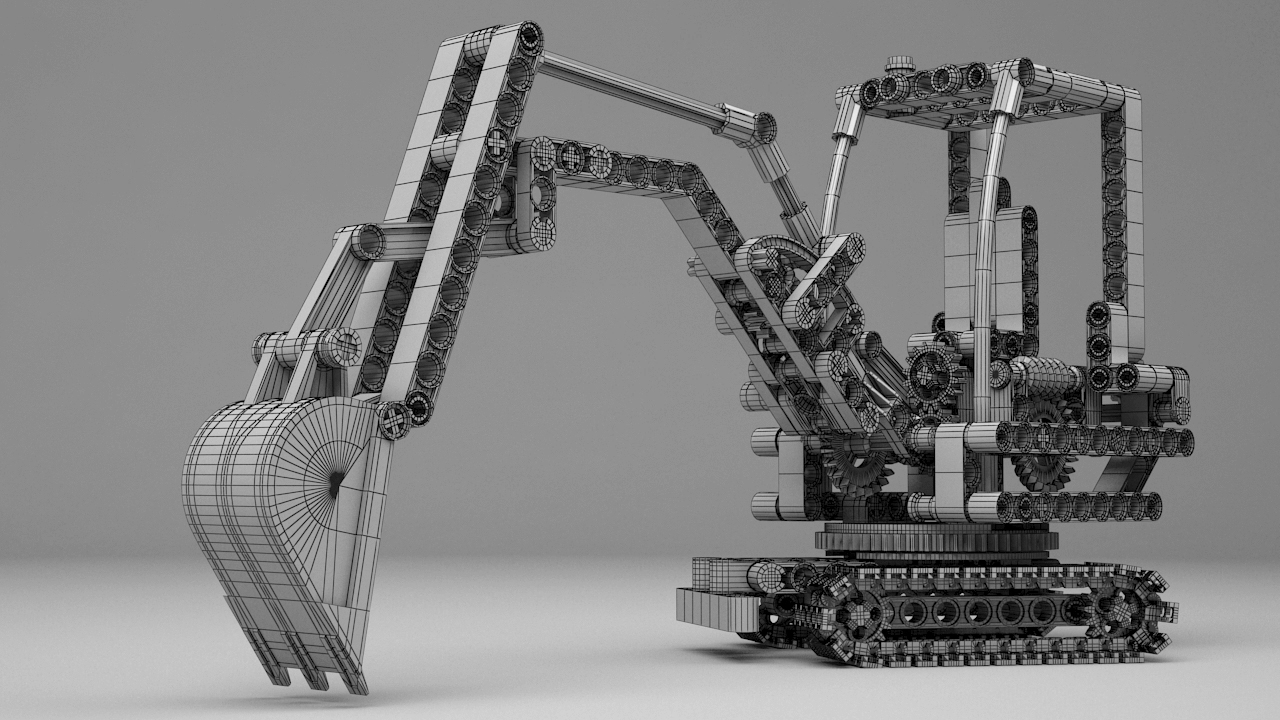 Lego Technic Bagger By Loqy