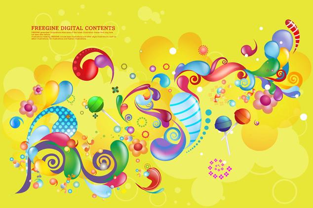Trend Fun Abstract Pattern Background Vector Psd Eps Ai