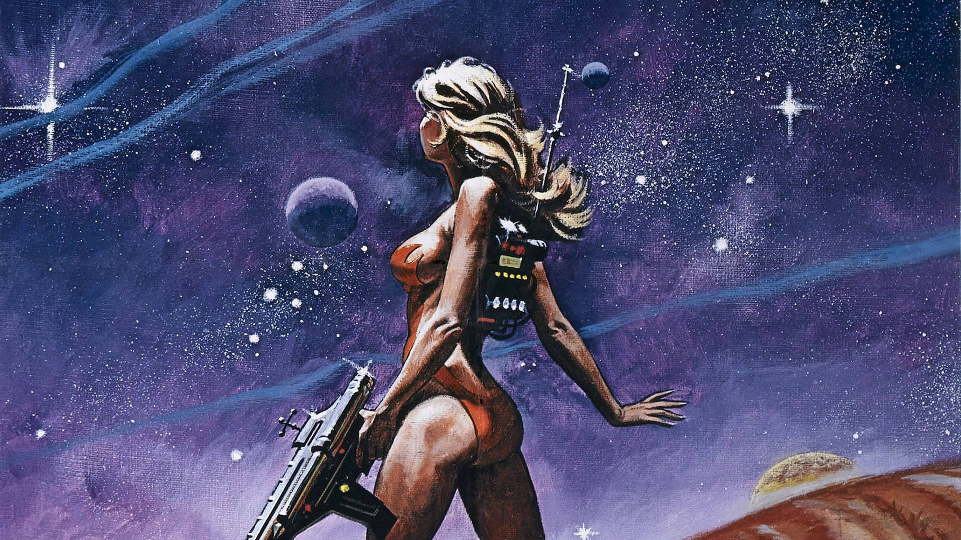 Retro Space Wallpaper