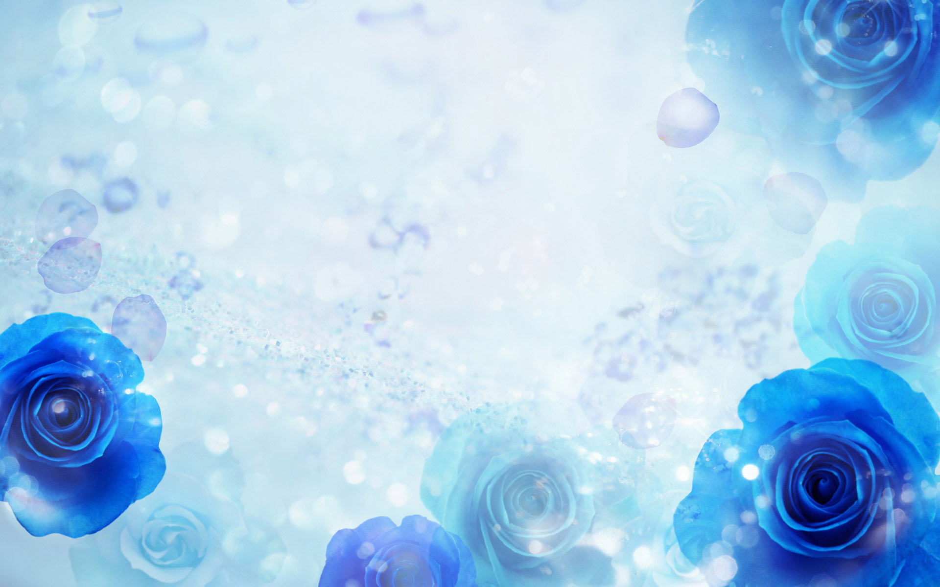 Blue Flower Background Wallpaper