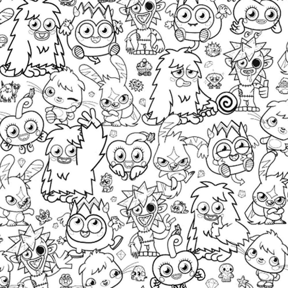 Wallpaper Fun4walls Moshi Monsters