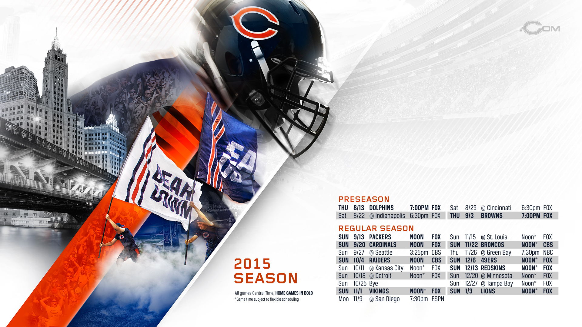 Chicago Bears 2015 Wallpapers 1920x1080