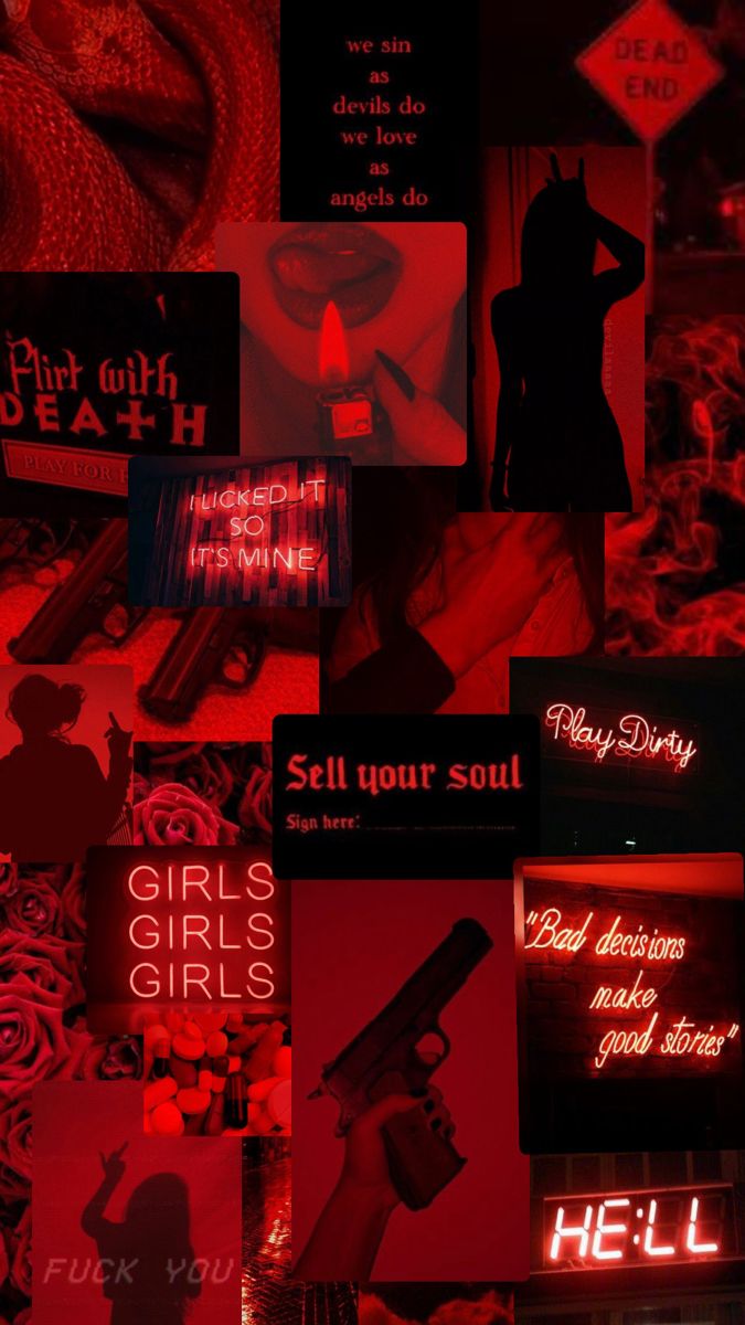 Dark Red Aesthetic Wallpaper