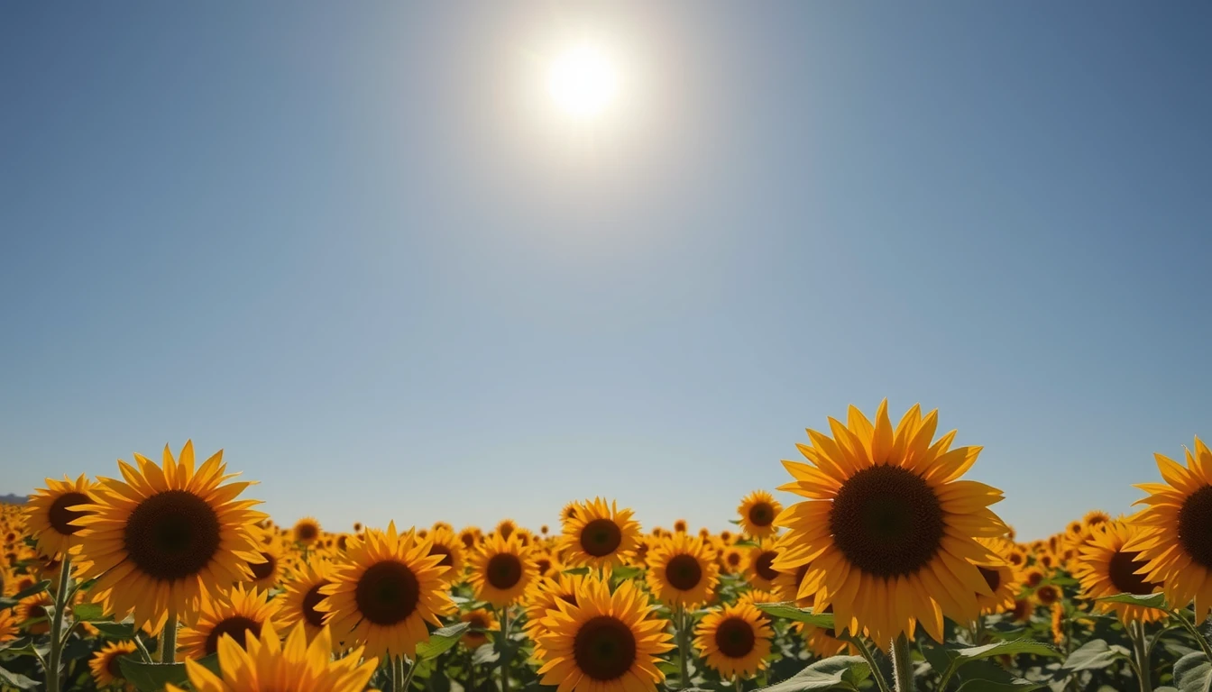 Field Of Sunflowers Wallpaper