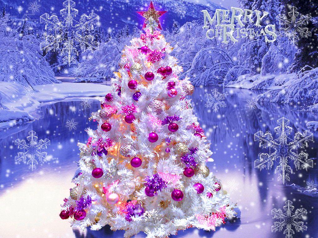 Christmas Wallpaper Beautiful Tree Merry