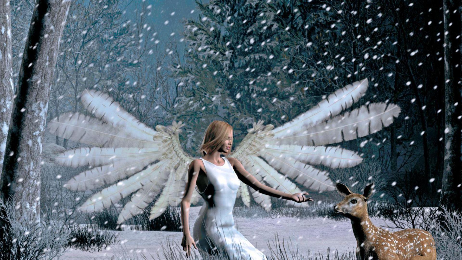 Snow Angel Wallpaper