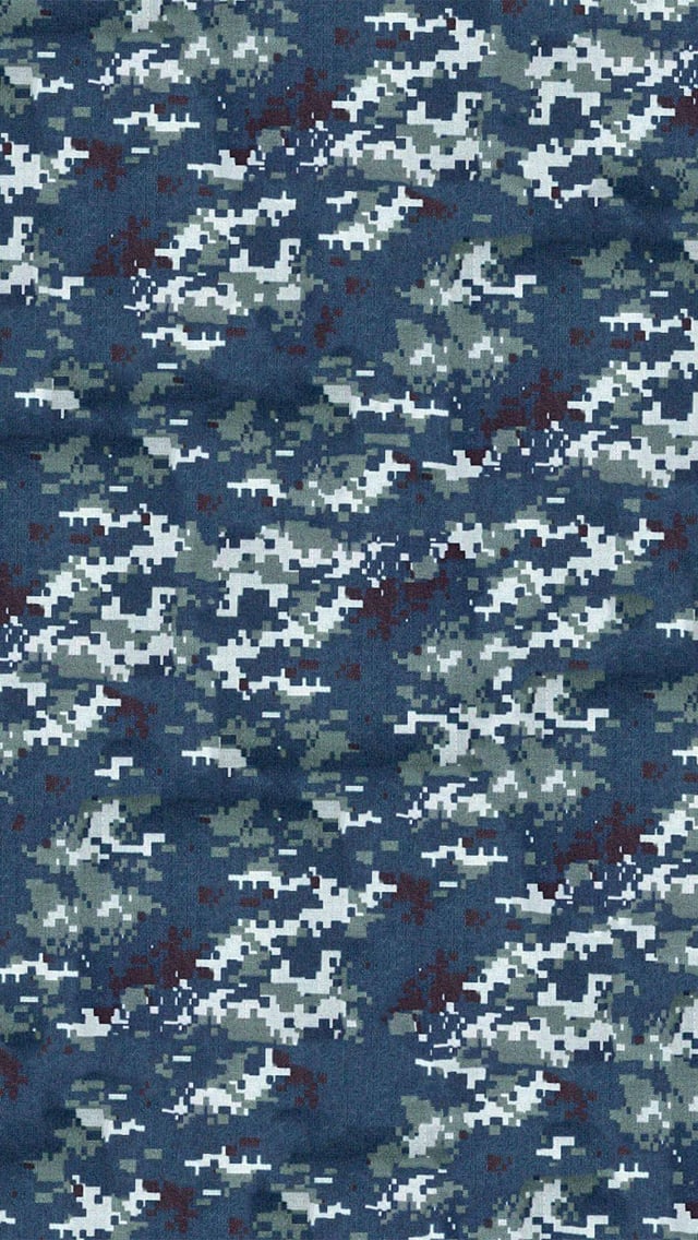 Navy Camo iPhone Wallpaper 640x1136