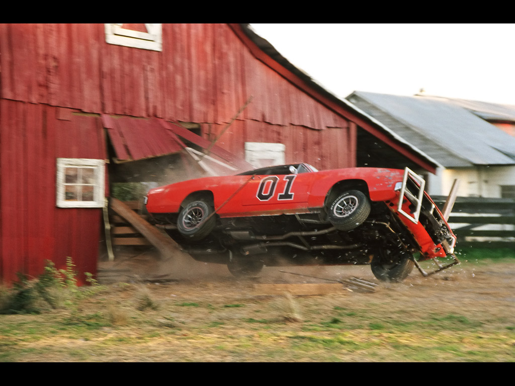 General Lee From The Dukes Of Hazzard Barn Wallpaper