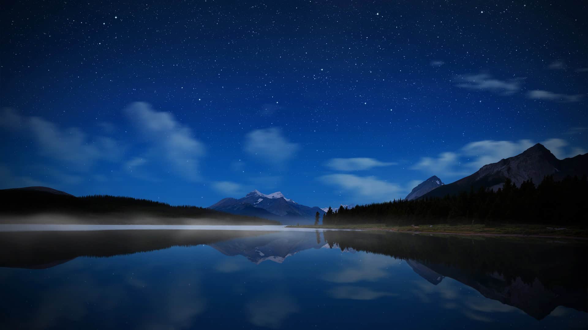 Night Mountain Wallpaper HD