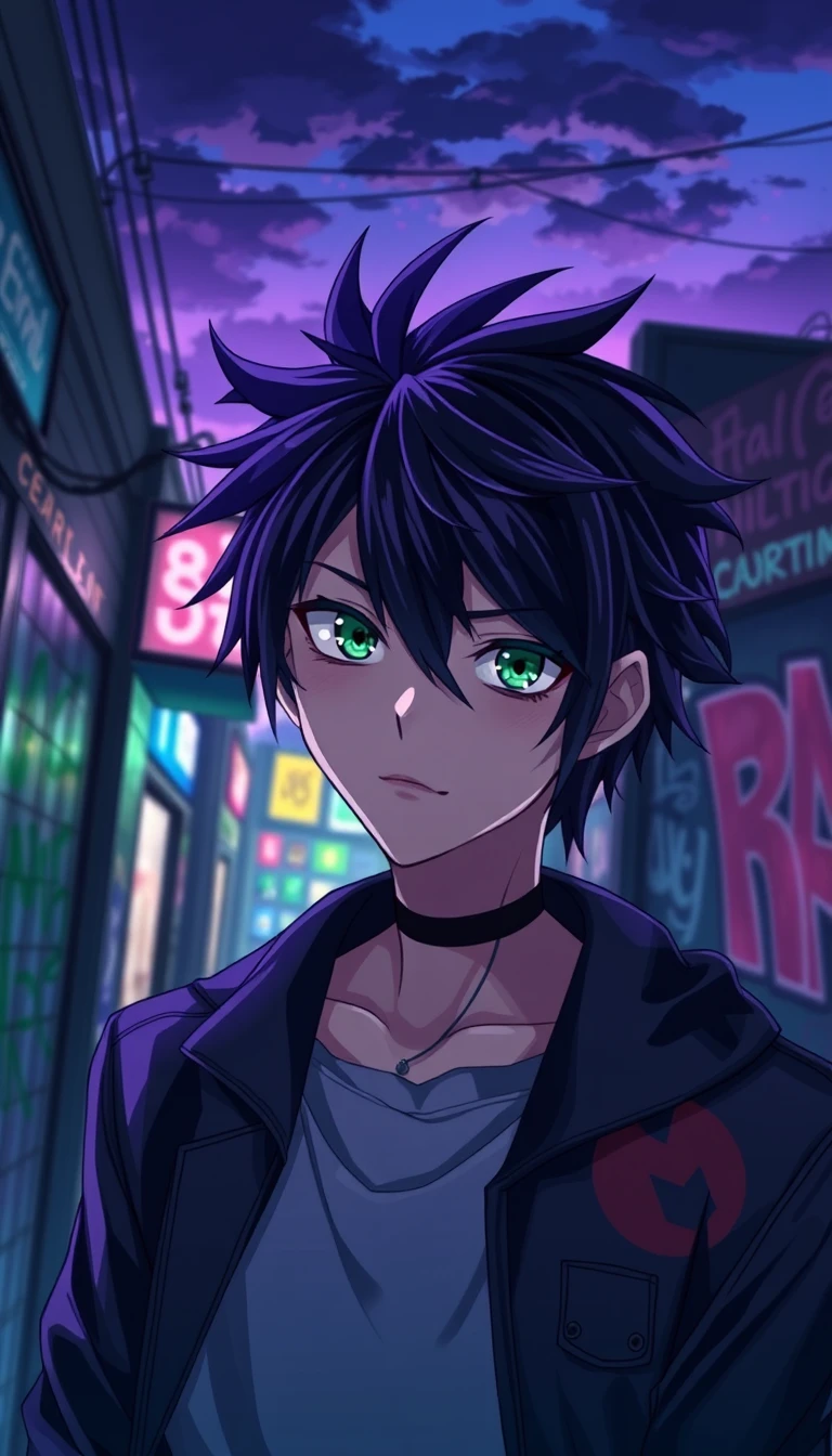 Emo Anime Boy Wallpaper