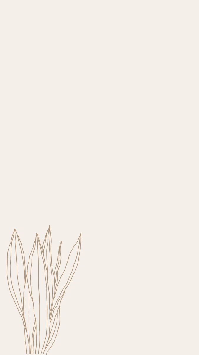 Aesthetic Minimalist Flower Neutral Wallpaper