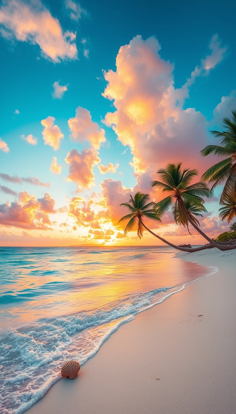 Tropical Beach Phone Wallpaper