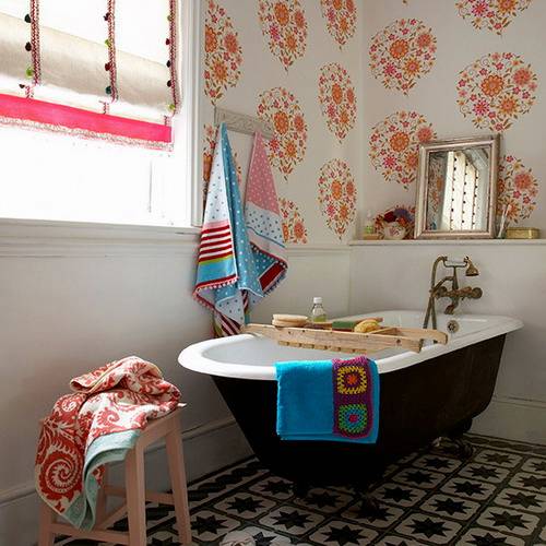  Your Bathroom New Looks Using bathroom Wallpapers Home Design Ideas 500x500