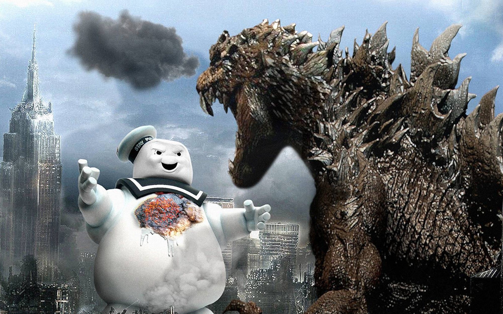 Godzilla Stay Puft Marshmallow Man Vs Mechagodzilla