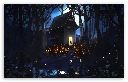 Halloween Drawing HD Wallpaper For Standard Fullscreen Uxga