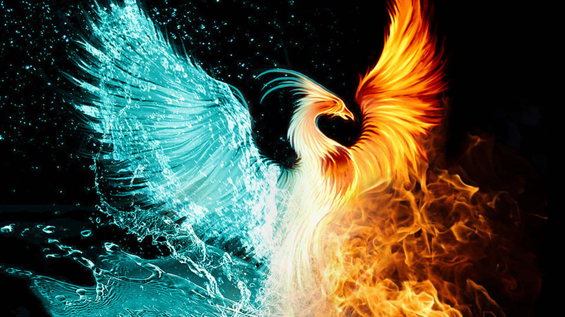 Fire And Water Wallpaper