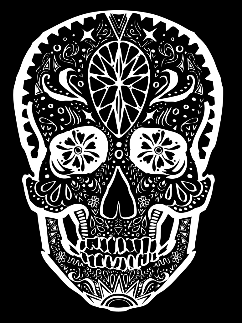 Mexican Skulls Wallpaper Skull By The Muddy