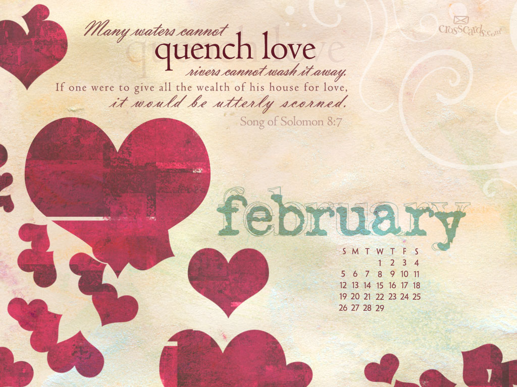 New Year Bible Verse Greetings Card Wallpaper February