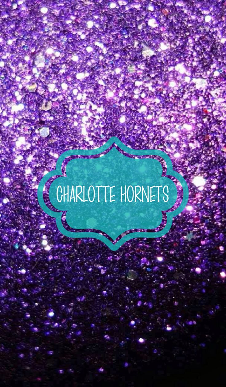 Charlotte Hors Purple Glitter iPhone Wallpaper