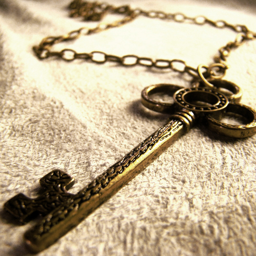 Antique Skeleton Key Necklace By Om Society