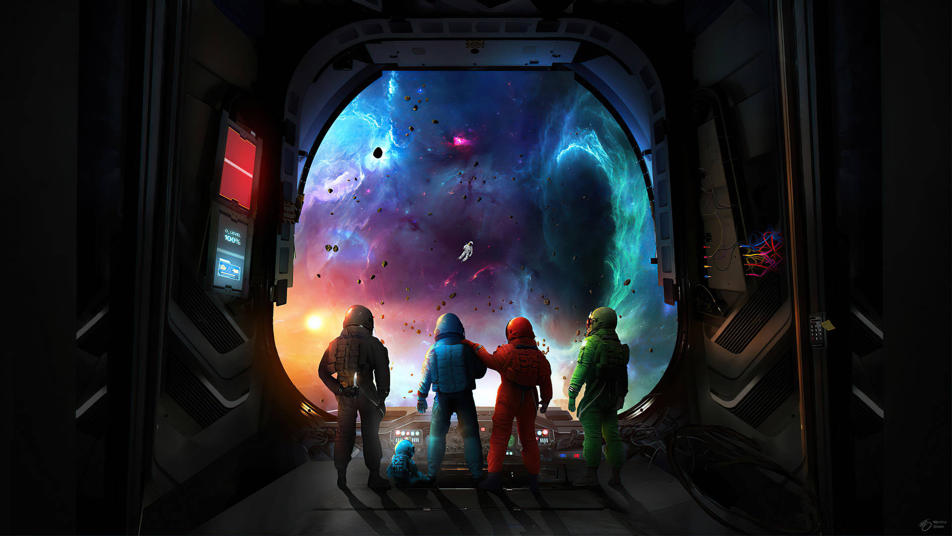 Among Us Space Wallpaper