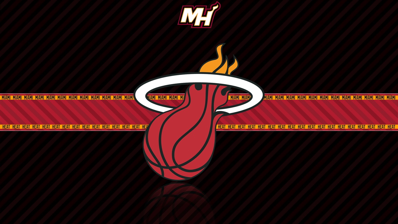 Nba Miami Heat Team Logo Widescreen HD Wallpaper