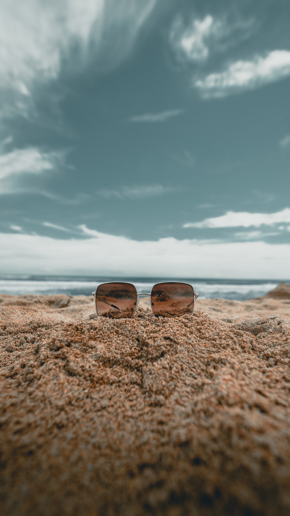 Wallpaper Beach Sand Sunglasses Rest Relax