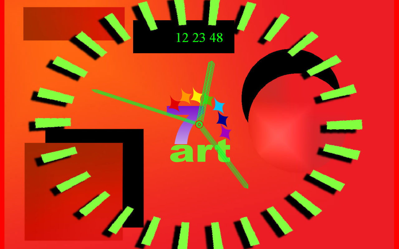 Pifagor Clock Live Animated Wallpaper Screenshot