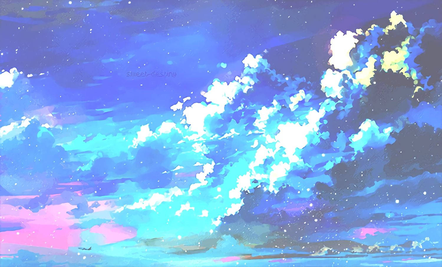 90s Anime Aesthetic Desktop Wallpaper