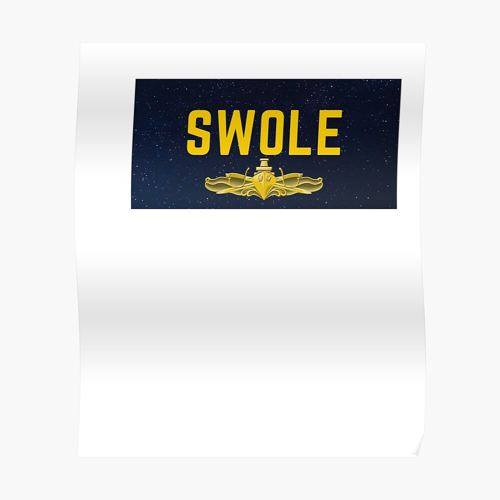 Swole Star Background With Swo Pin Poster By Jopatime