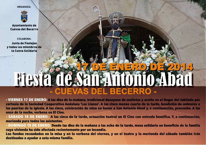 Fiesta De San Antonio Abad En Cuevas Del Becerro Web Oficial