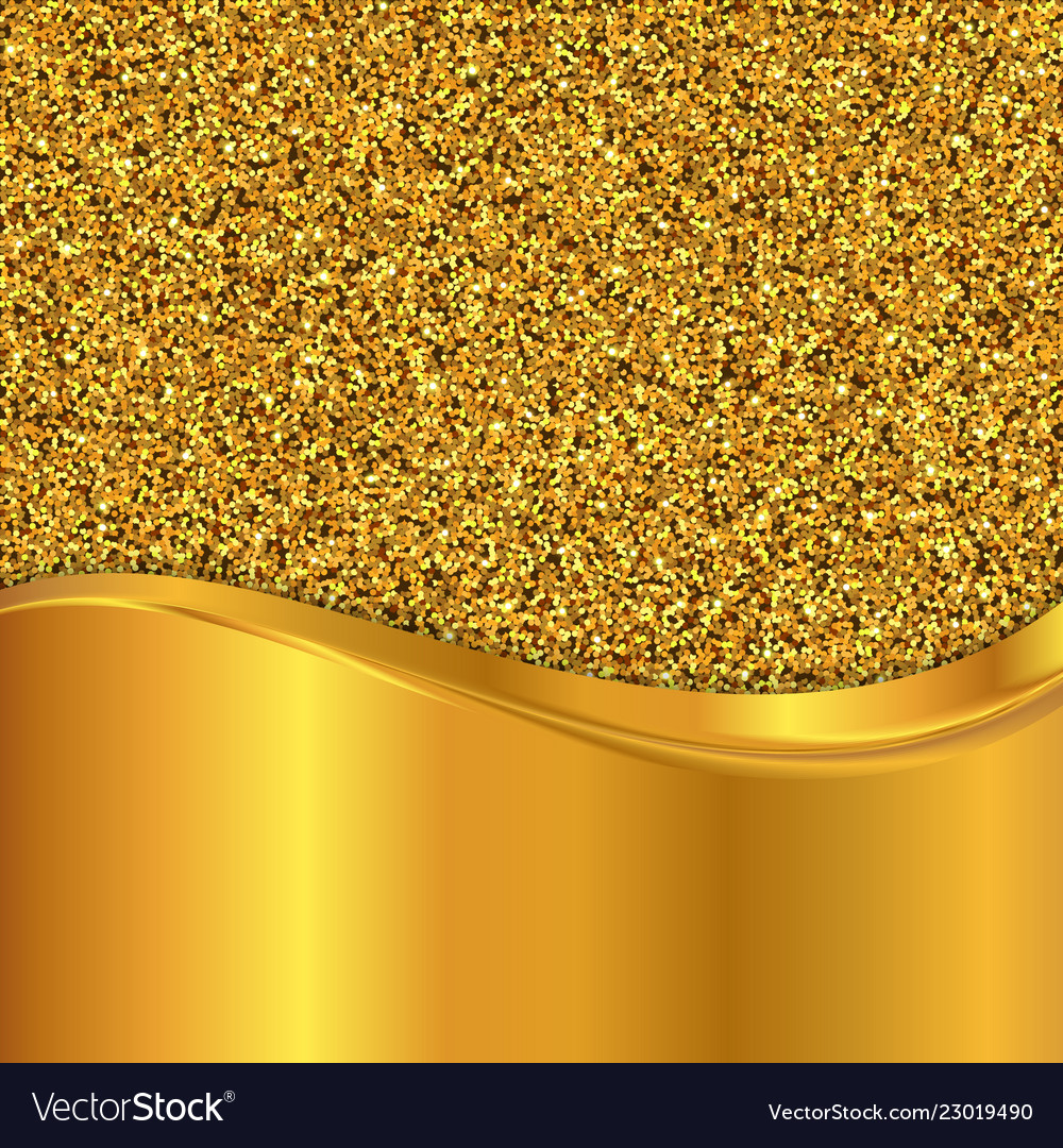 Gold Glitter Texture Golden Background Royalty Vector