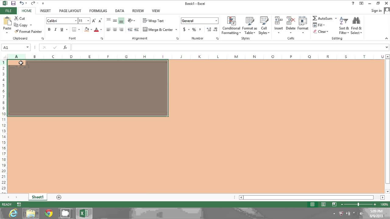 How To Change The Background Color In Ms Excel Microsoft