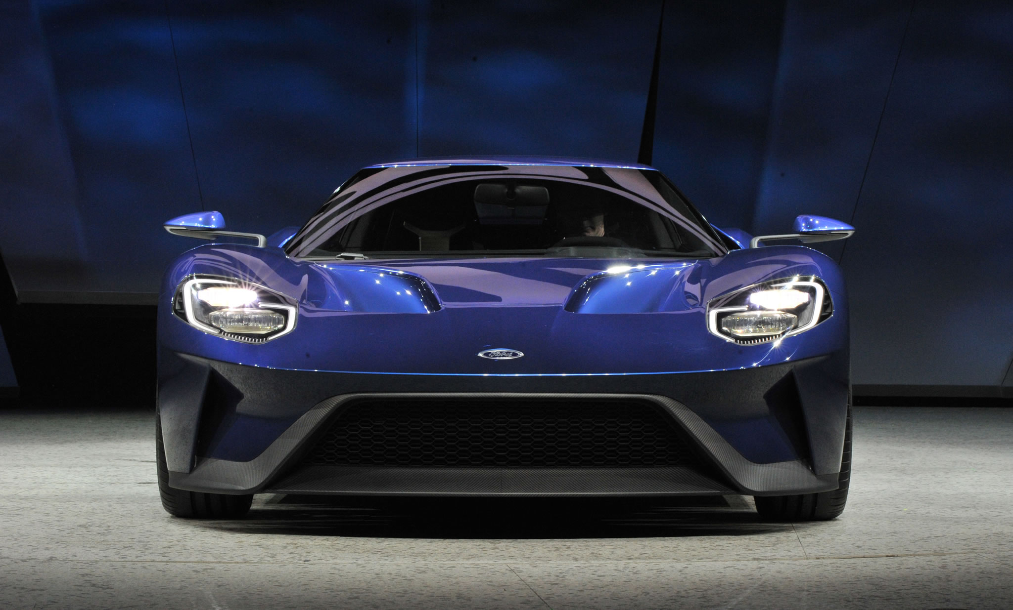 Ford Gt At Naias Front Photo Blue Paint Size X