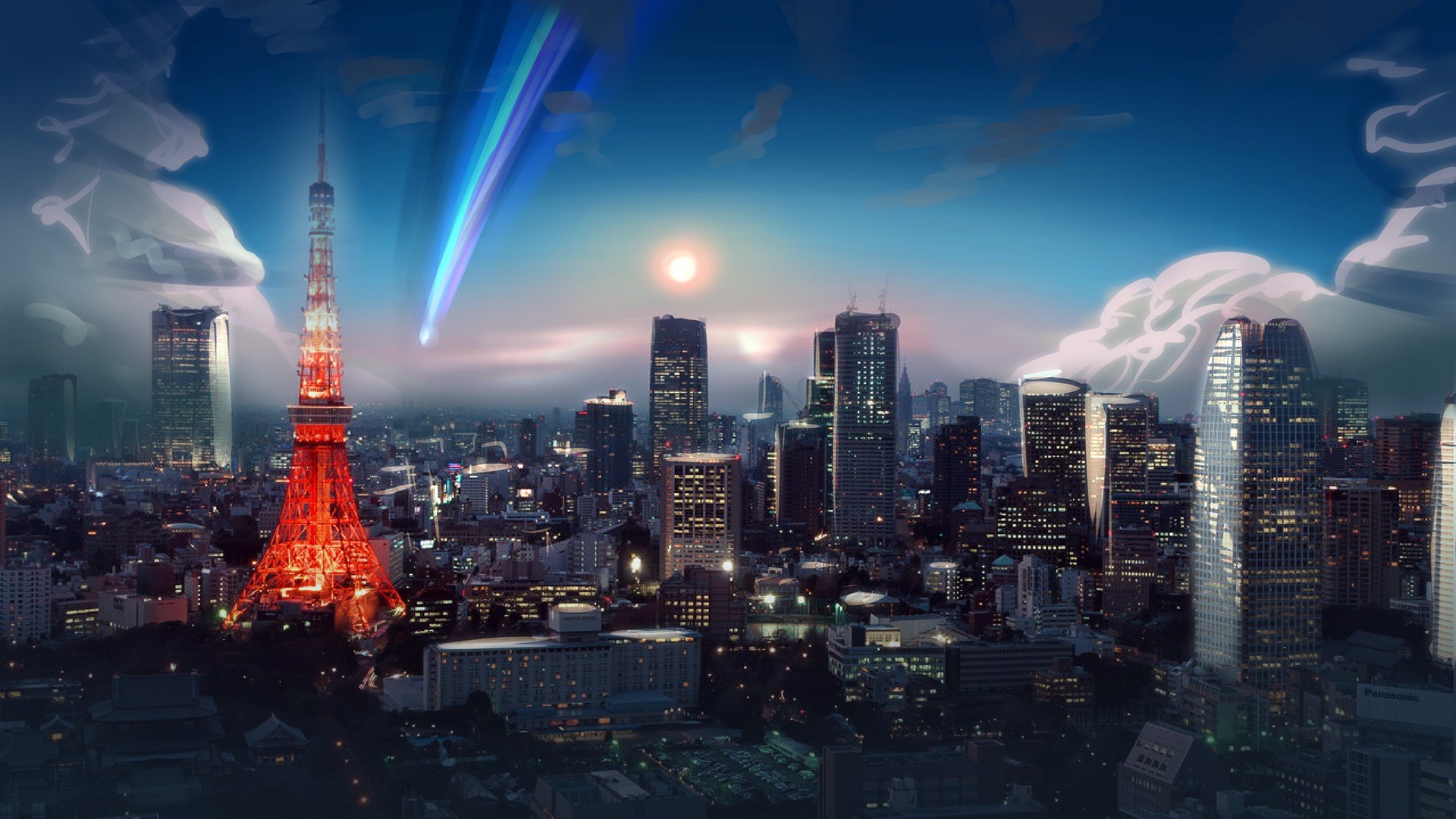Anime City Wallpaper