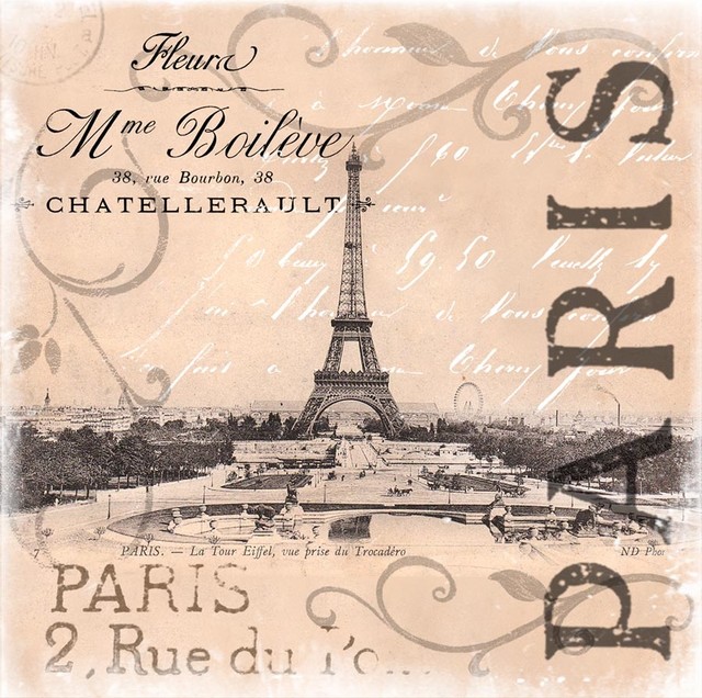 Vintage Paris Wall Art Contemporary Wallpaper By Murals Your Way