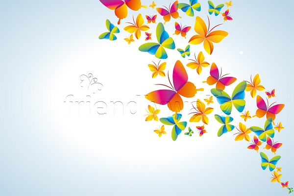Home Customized Wallpapers Butterfly Pattern