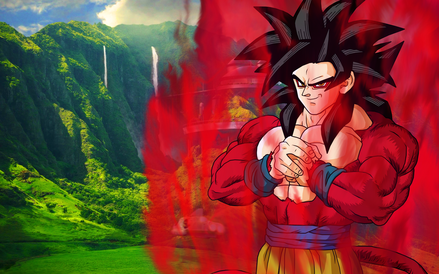 Son Goku ssj4 Widescreen By psy5510 Customization Wallpaper Hdtv