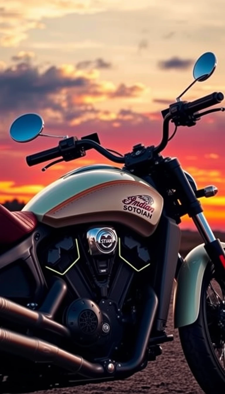 Indian Motorcycle Scout Phone Wallpaper