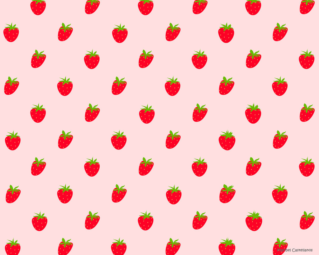 strawberry tumblr background