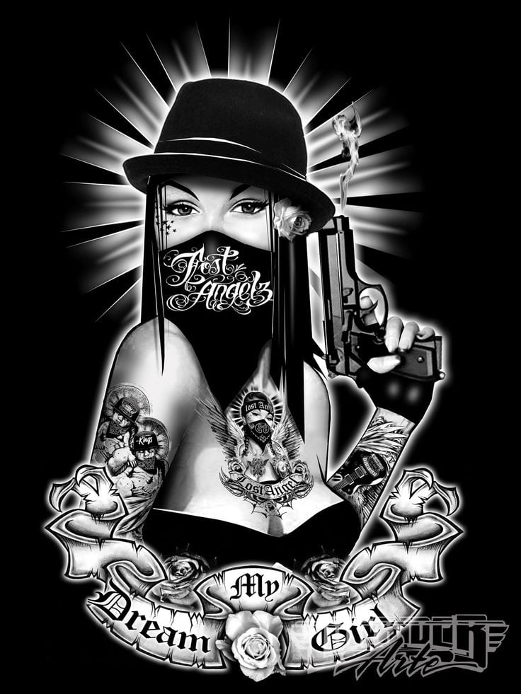 49+ Mexican Gangster Girl Wallpaper on WallpaperSafari Mexican Gangster Log...