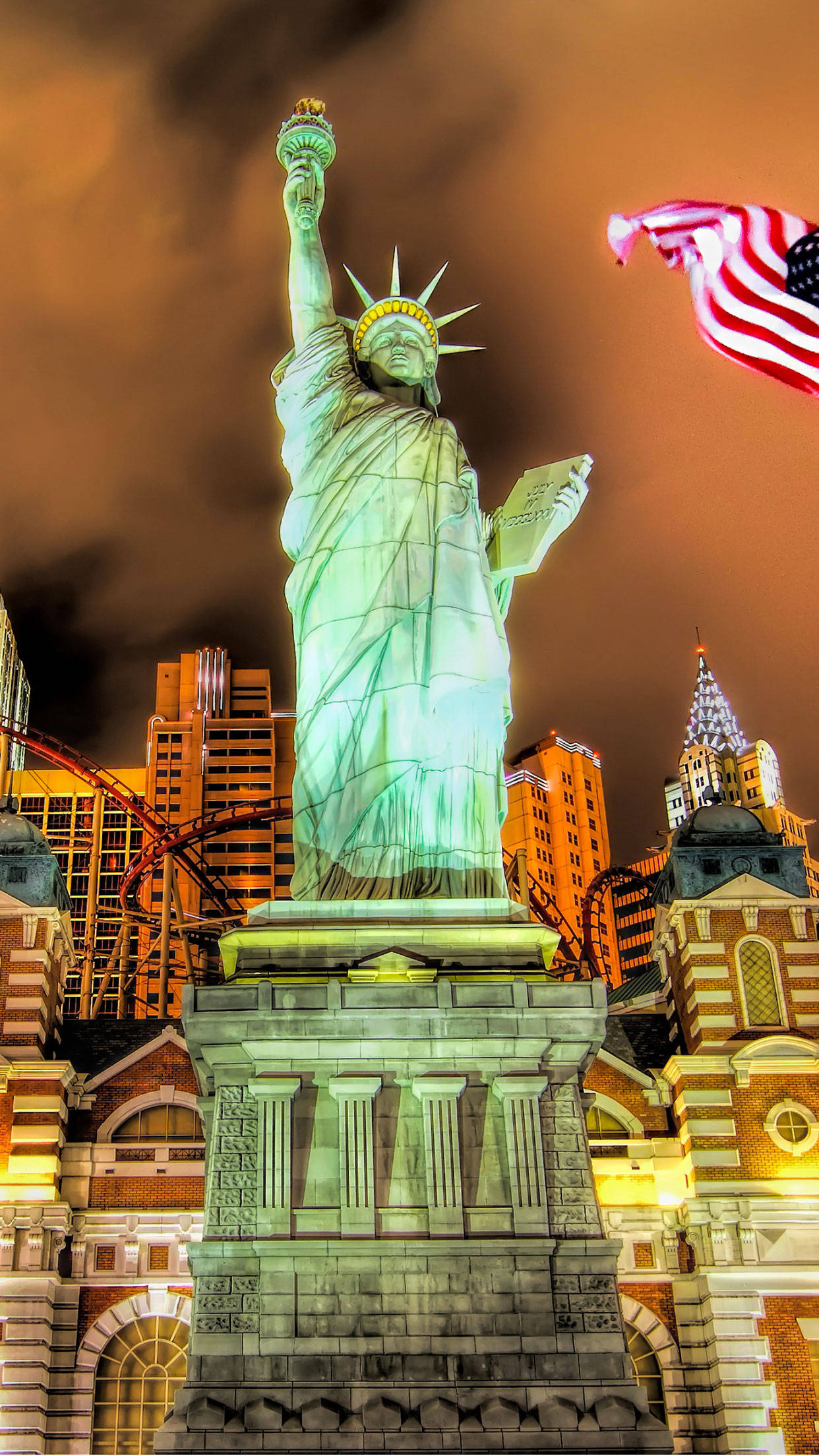 Las Vegas iPhone Statue Of Liberty Wallpaper