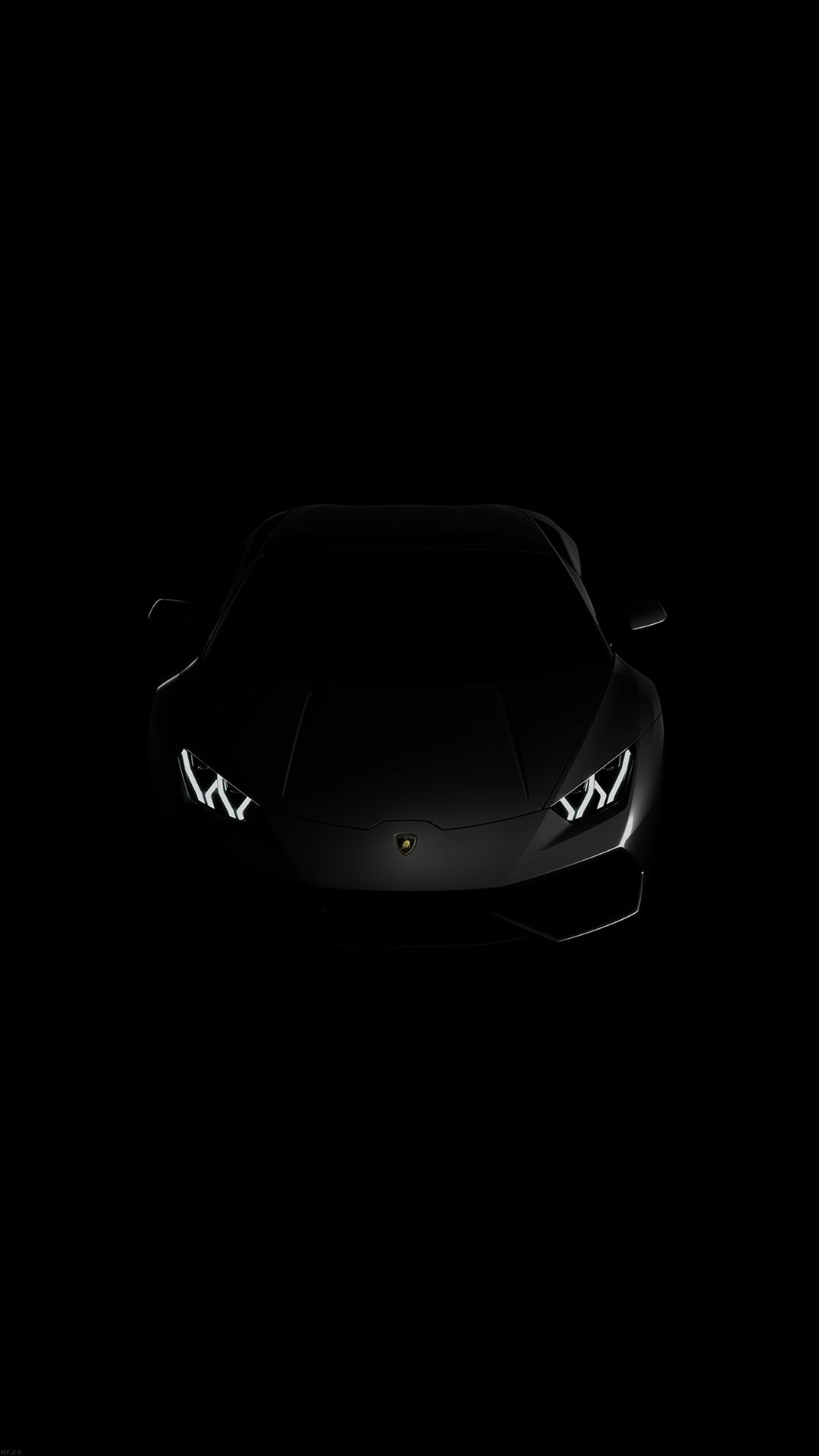 Lamborghini Huracan Lp Black Dark iPhone Wallpaper Download