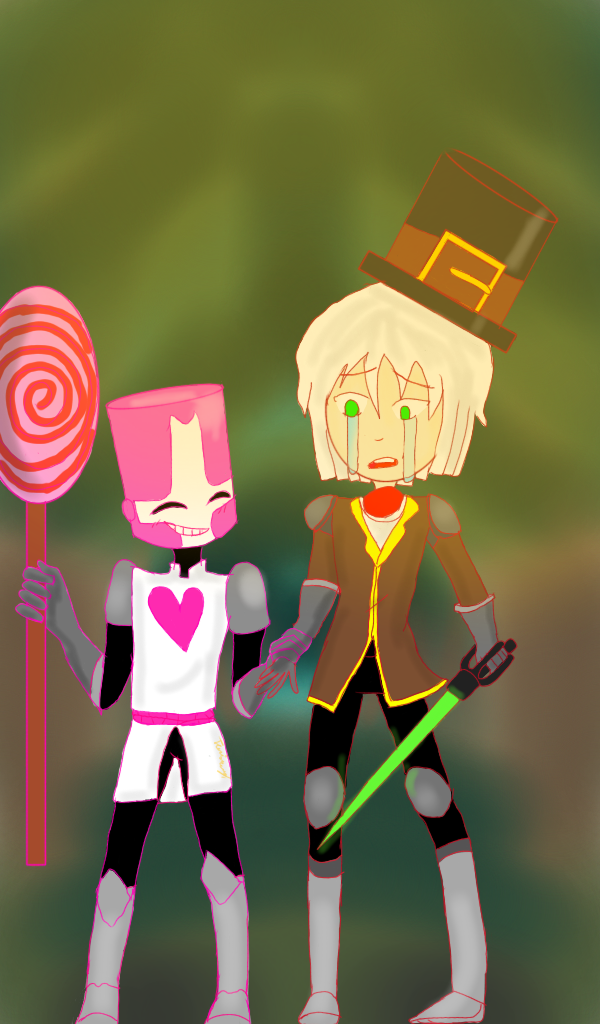 Pink Knight And Hatty Hattington By Torikan20