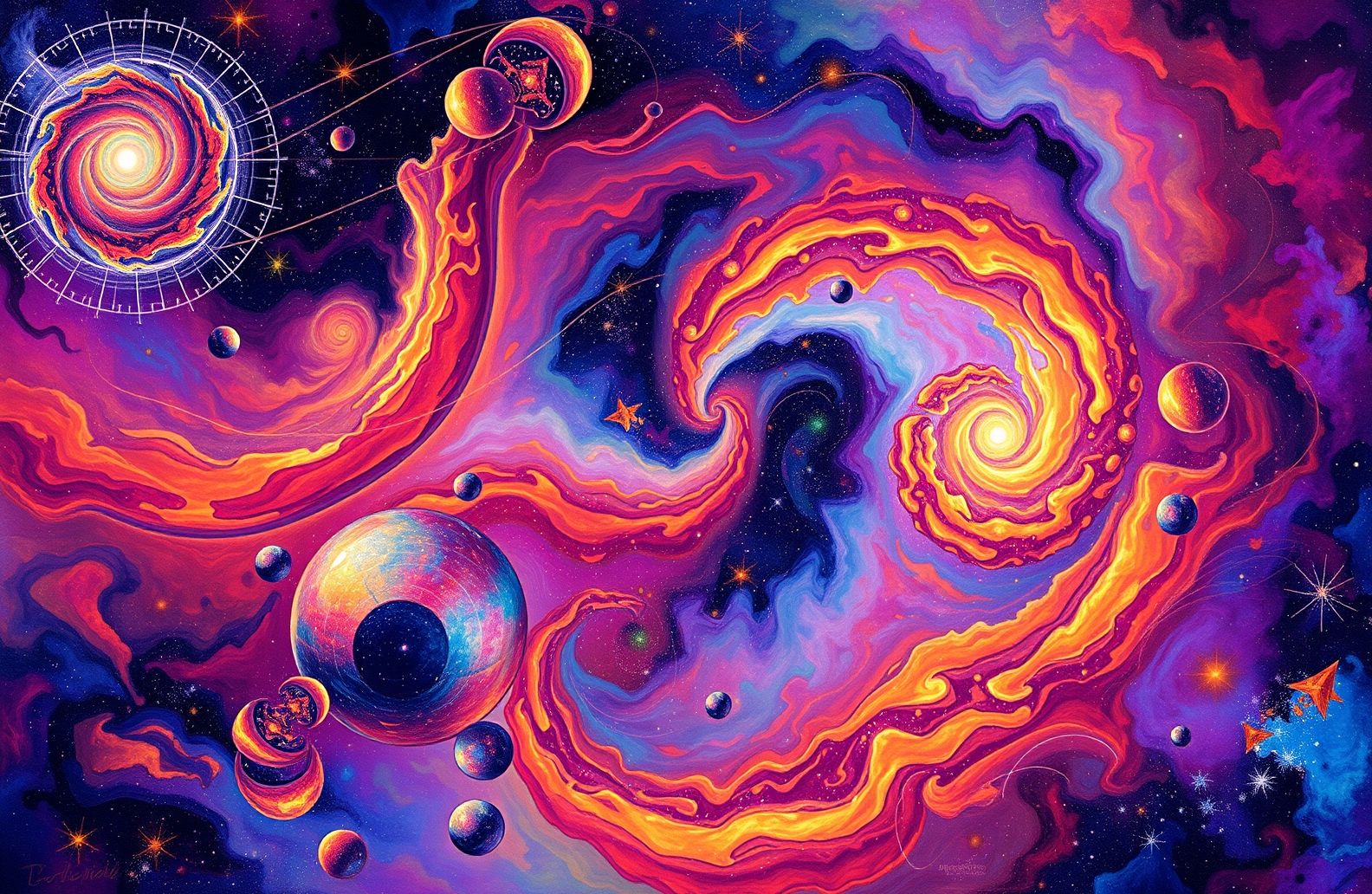 Trippy Space Wallpaper