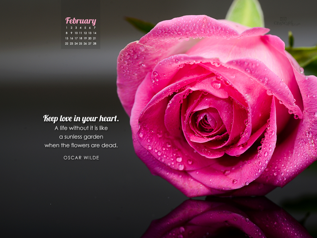 February Calendar Desktop Wallpaper Quotes