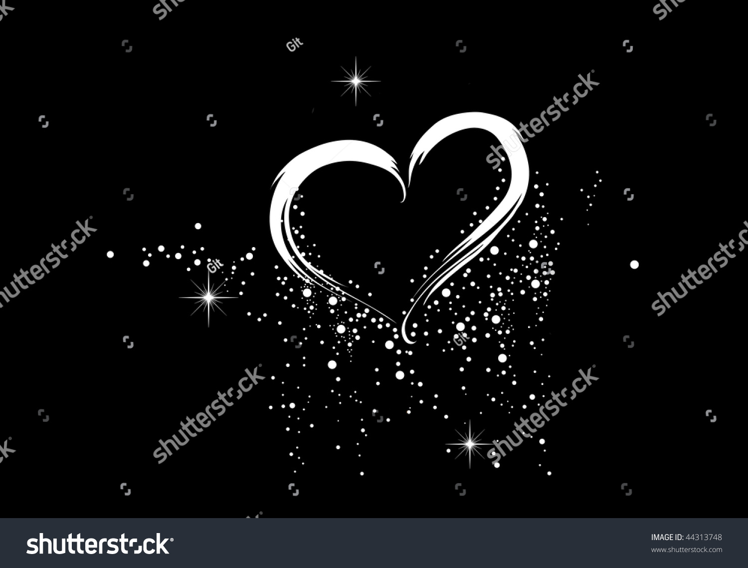 Free download White Heart On The Black Background Stock Photo 44313748  [1500x1138] for your Desktop, Mobile & Tablet | Explore 63+ Black And White  Heart Background | White And Black Wallpapers, Black