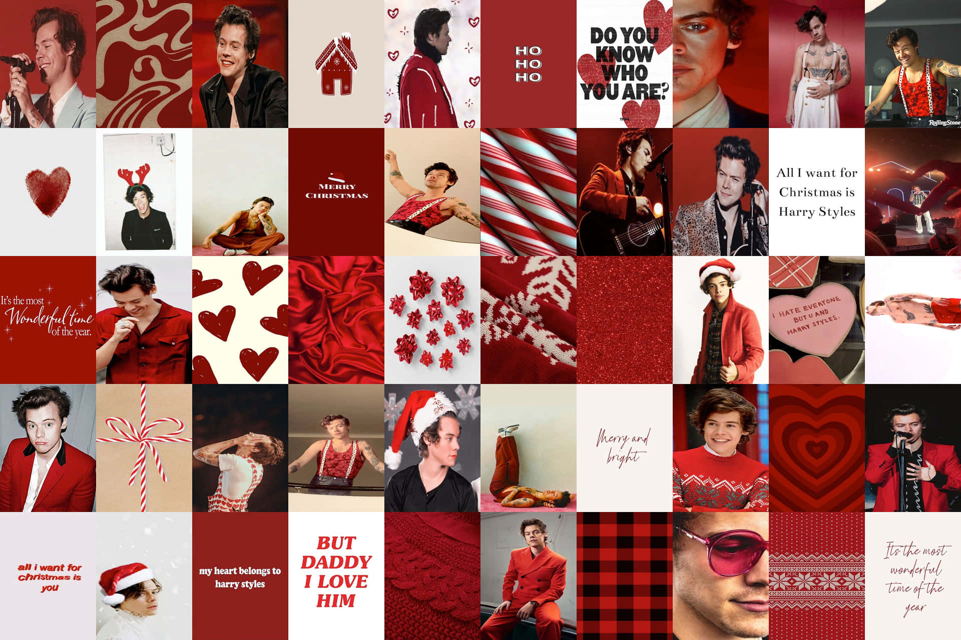 A Captivating Collage Of Harry Styles Life And Work Wallpaper